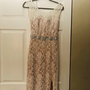 White Lace Prom/Evening Gown